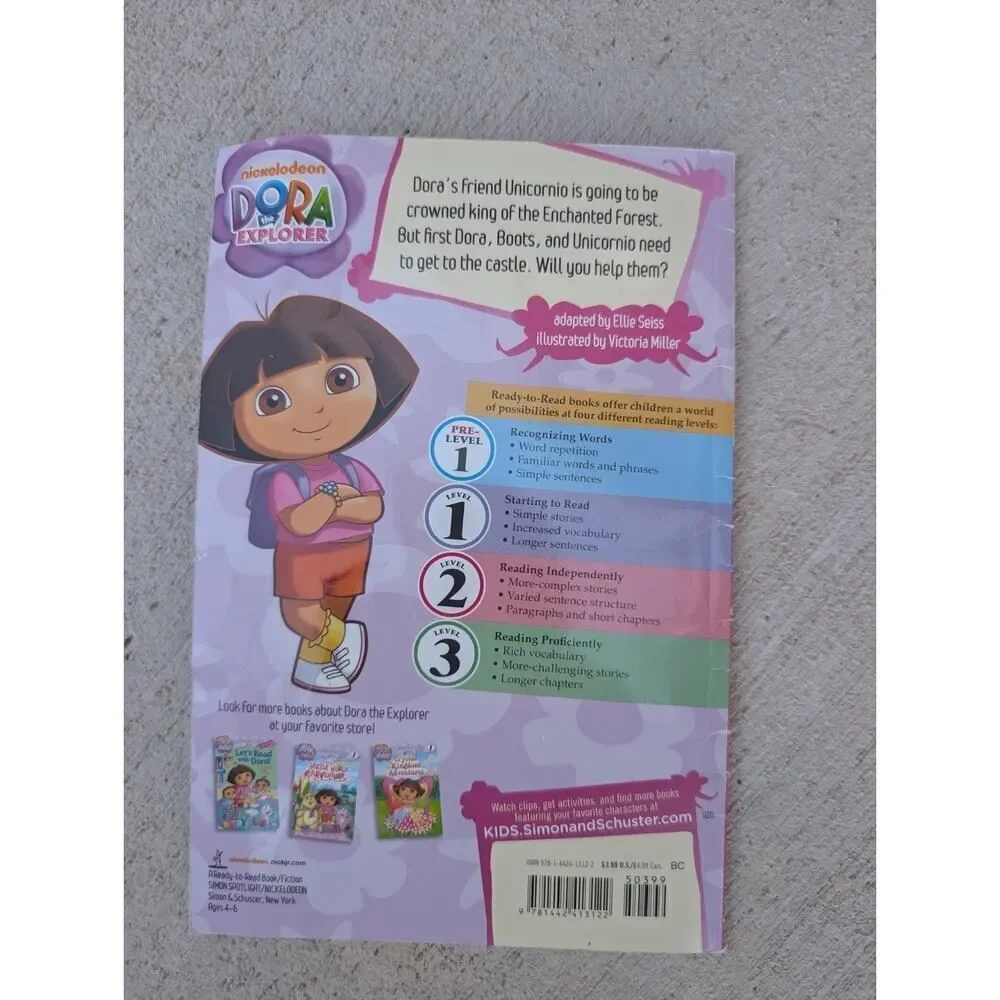 Dora and the Unicorn King (Ready-To-Read Dora the Explorer - Level 1) & Puzzle